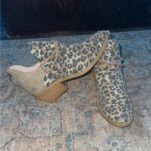 Leopard Print Ankle Boots